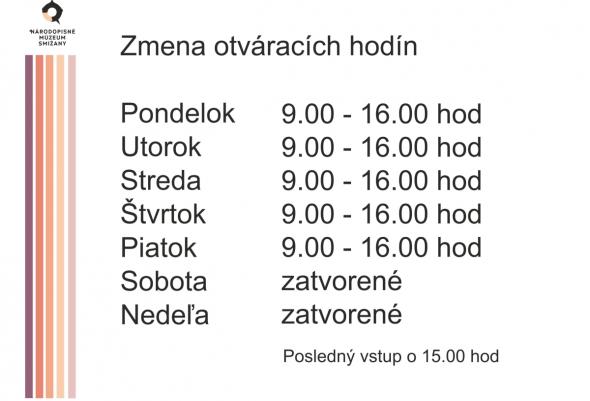 OTVÁRACIE HODINY